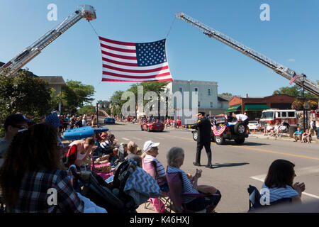 Independence Day Feier in Fairport NY USA. Stockfoto