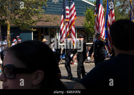 Independence Day Feier in Fairport NY USA. Stockfoto