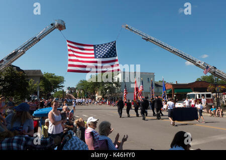 Independence Day Feier in Fairport NY USA. Stockfoto