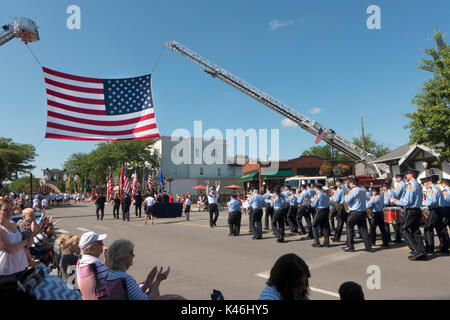 Independence Day Feier in Fairport NY USA. Stockfoto