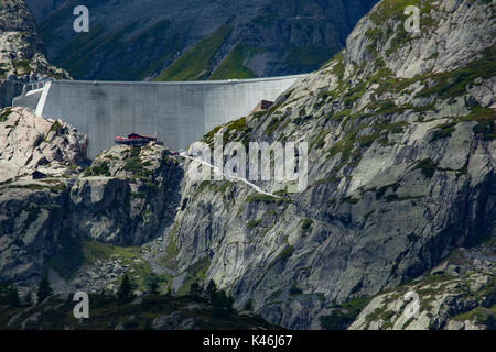 Barrage d'Emosson (Schweiz) Stockfoto