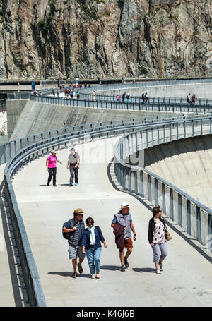 Barrage d'Emosson (Schweiz) Stockfoto