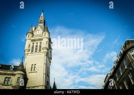 Aberdeen Granite City, Stadthaus in der Union Street, Schottland, Großbritannien Stockfoto