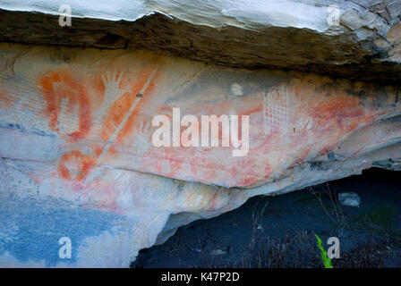Aboriginal Art Gallery Mt Moffatt Nationalpark Stockfoto