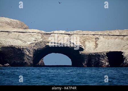 Meer Höhle, Ballestas Inseln, Pisco Provinz, ICA-Region, Peru, Südamerika Stockfoto