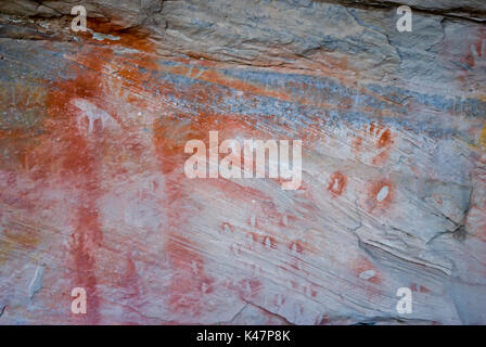 Aboriginal Art Gallery Mt Moffatt Nationalpark Stockfoto