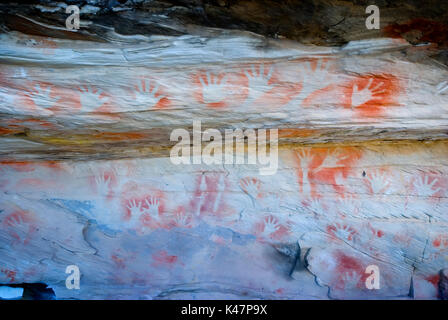 Aboriginal Art Gallery Mt Moffatt Nationalpark Stockfoto