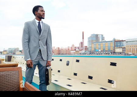 Kreuzfahrt der Geschäftsmann Stockfoto