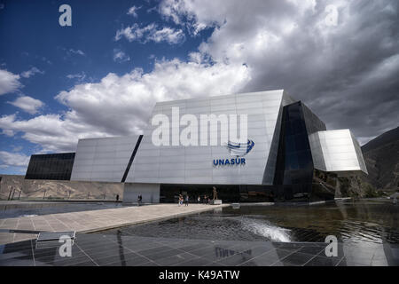 Am 1. August 2016 in Quito, Ecuador: Moderne Architektur der UNASUR Gebäude, das auf dem Äquator Hosting die Vereinten Nationen Südamerikas gebaut wurde Stockfoto