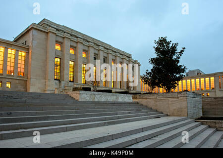 Hauptgebäude, Palais Des Nations, Uno, Genf, Schweiz Stockfoto