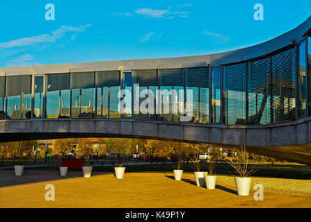 Die Rolex Learning Center, Ecole Polytechnique Federale de Lausanne, EPFL, Lausanne, Schweiz Stockfoto