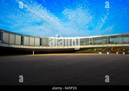 Die Rolex Learning Center, Ecole Polytechnique Federale de Lausanne, EPFL, Lausanne, Schweiz Stockfoto