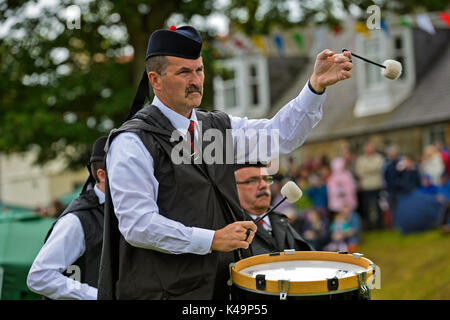 Schlagzeuger Der Stadt St. Andrews Pipe Band, Ceres, Schottland, Vereinigtes Königreich Stockfoto