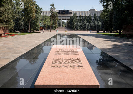 Kriegerdenkmal, Panfilov-park, Almaty, Kasachstan Stockfoto