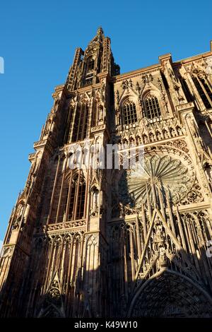 Kathedrale in Straßburg, Elsass, Frankreich. Stockfoto