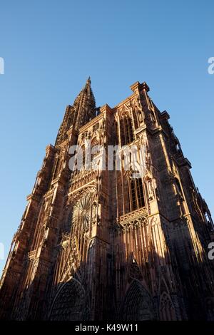 Kathedrale in Straßburg, Elsass, Frankreich. Stockfoto