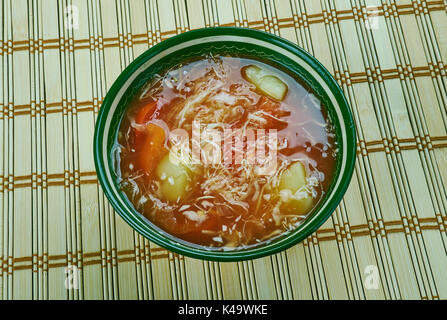 Krchik-armenischen Winter Suppe mit Sauerkraut Stockfoto