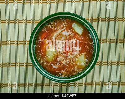 Krchik-armenischen Winter Suppe mit Sauerkraut Stockfoto