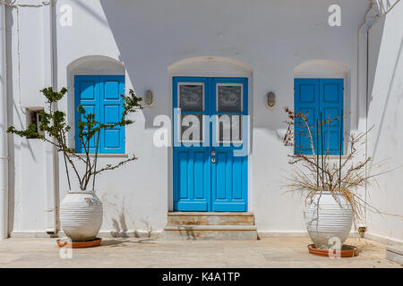Typisch kykladischen Haus auf der Insel Amorgos Stockfoto