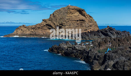 Porto Moniz Auf Madeira Stockfoto