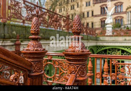 Treppengeländer Stockfoto