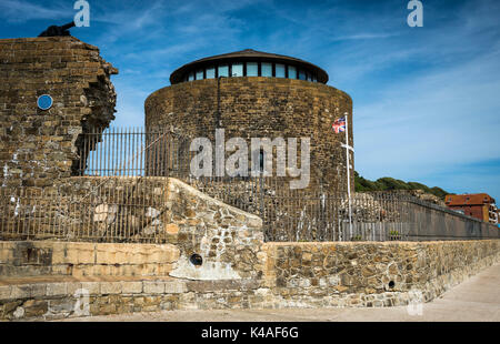 Sandgate Schloss Artillerie fort von Heinrich VIII. in der Nähe von Folkestone, Kent, England Stockfoto