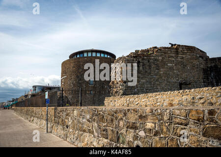 Sandgate Schloss Artillerie fort von Heinrich VIII. in der Nähe von Folkestone, Kent, England Stockfoto