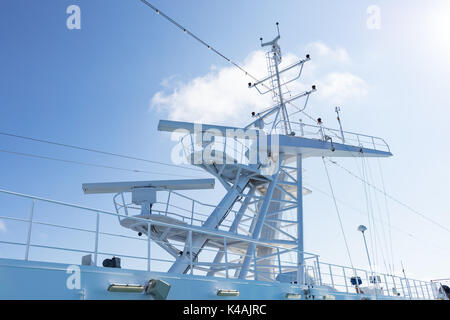 Mitteilungen Turm mit Radar zur Transatlantischen Stockfoto