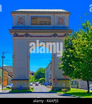 Triumphbogen In Vêc, Front Stockfoto