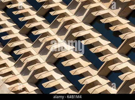 Abstrakte geometrische Muster und Linien. Architektonisches detail Stockfoto