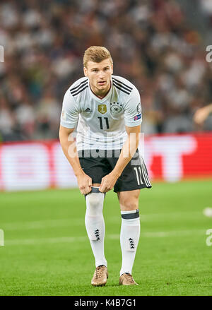 Stuttgart, Deutschland. 04 Sep, 2017. FIFA WM 2018 Qualifikation, Stuttgart, September 04, 2017 Timo WERNER, 11 DFB Wm 2018 Qualifikation Gruppe C, Deutschland - NORWEGEN 6:0 in Stuttgart, Deutschland, September 04, 2017 Credit: Peter Schatz/Alamy leben Nachrichten Stockfoto