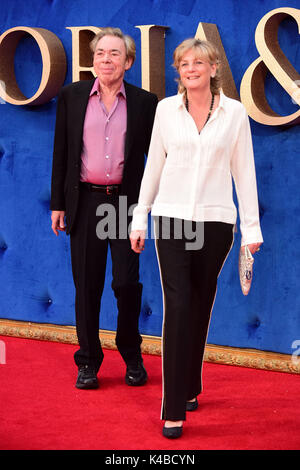 London, Großbritannien. 05 Sep, 2017. Herr Andrew Lloyd Webber an der UK Premiere von Victoria & ABDUL im Odeon Leicester Square London, 5. September 2017 Credit: Peter Phillips/Alamy leben Nachrichten Stockfoto