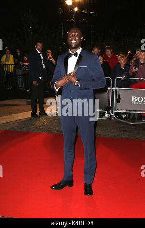 London, Großbritannien. 05 Sep, 2017. Stormzy, GQ Männer des Jahres Awards 2017, Tate Modern, London, UK, 05. September 2017, Foto von Richard Goldschmidt Credit: Rich Gold/Alamy leben Nachrichten Stockfoto