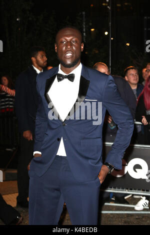 London, Großbritannien. 05 Sep, 2017. Stormzy, GQ Männer des Jahres Awards 2017, Tate Modern, London, UK, 05. September 2017, Foto von Richard Goldschmidt Credit: Rich Gold/Alamy leben Nachrichten Stockfoto