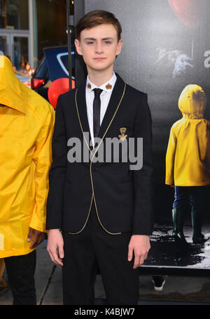 Los Angeles, USA. 05 Sep, 2017. Jaeden Lieberher082 Ankunft auf dem ES Sie schweben Auch werde Premiere auf der TCL Chinese Theatre in Los Angeles. September 5, 2017. Credit: Tsuni/USA/Alamy leben Nachrichten Stockfoto