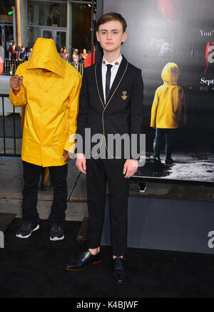 Los Angeles, USA. 05 Sep, 2017. Jaeden Lieberher083 Ankunft auf dem ES Sie schweben Auch werde Premiere auf der TCL Chinese Theatre in Los Angeles. September 5, 2017. Credit: Tsuni/USA/Alamy leben Nachrichten Stockfoto