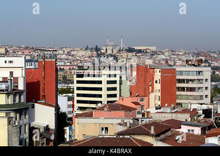 Blick von Bayoglu nach Istanbul Stockfoto