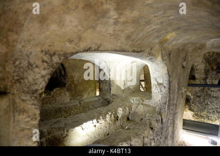 Die St. Pauls Katakomben von Rabat, Malta Stockfoto