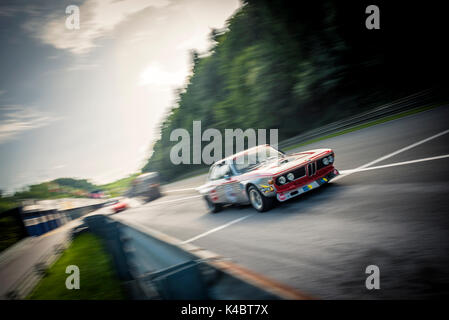 BMW 3.0 CS-Classic Car Racing Stockfoto
