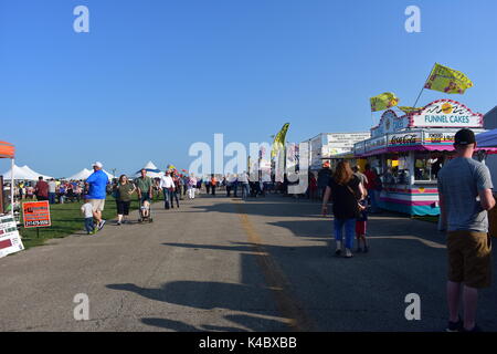 Lincoln, Illinois - USA - 25. August 2017: Lincoln Balloon Festival 2017 Stockfoto