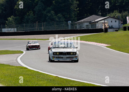 Klassische Alpina BMW am Salzburgring - Classic Car Racing Stockfoto