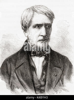 Antoine César Becquerel, 1788 - 1878. Französischer Wissenschaftler und Pionier in der Studie von elektrischen und leuchtende Erscheinungen. Von Les merveilles de la Science, veröffentlicht 1870. Stockfoto