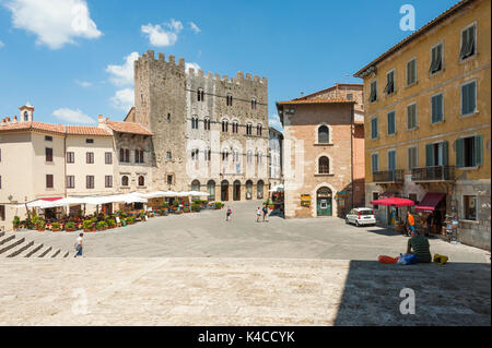 Massa Marittima, Gebäude aus der Zeit der Renaissance, Toskana, Italien Stockfoto