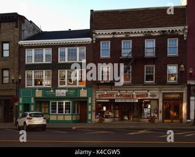Genf, New York, USA. August 5, 2017. Innenstadt von Genf, New York auf einem ruhigen Sommer morgen Stockfoto