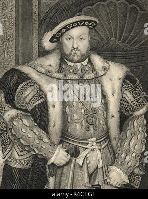 König Heinrich VIII. von England, 1491-1547, regierte 1509-1547 Stockfoto