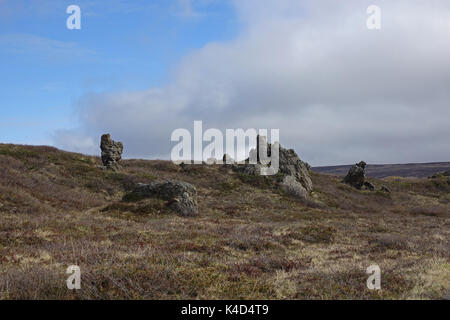 Island, Trolle Im nordöstlichen Teil von Island Stockfoto