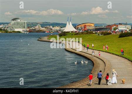 Cardiff Bay Barrage, Wales, Großbritannien Stockfoto