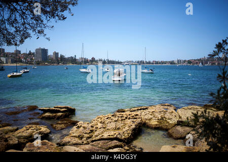 Mehrere Segelboote in der Bucht von Sydney, Australien Stockfoto