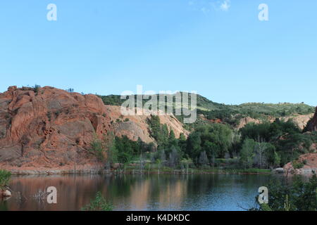 Landschaft in der Red Rock Canyon, Colorado Springs, CO Stockfoto