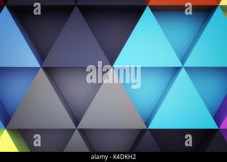 3D-Rendering des abstrakten Dreieck Hintergrund Stockfoto